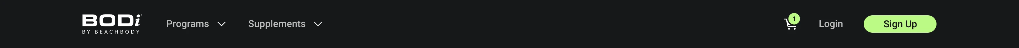 BODi Store Navigation